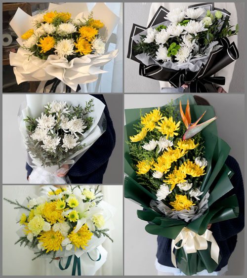 广东梅州市丰顺县汤坑镇铜盘村白事花束代送